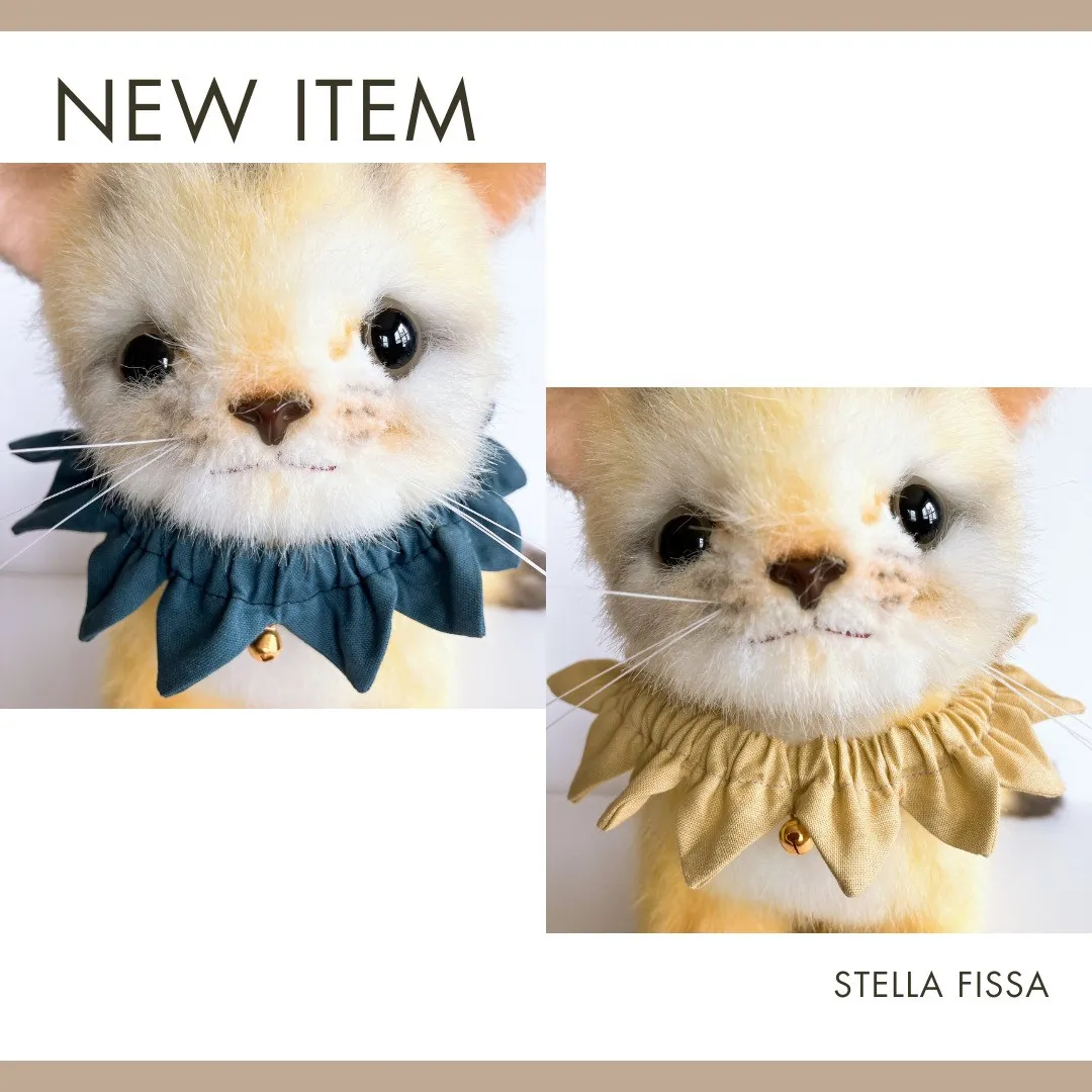 【ハンドメイド猫ちゃん首輪新作の作品紹介】